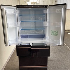 MITSUBISHI 三菱　ノンフロン冷凍冷蔵庫　MR-WX47LC-BR形　470L 2018年製　6ドア　取説付き　動作品
の画像