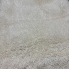 【未使用】ふわふわラグマット 185×185cm（2畳相当）アイボリー／床暖房・ホットカーペット対応の画像