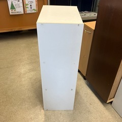 12/25まで店頭商品一部を除き半額クリスマスSALE!!開催中　イ2512-255 カラーボックス ホワイト 3段  キズ汚れ有りの画像