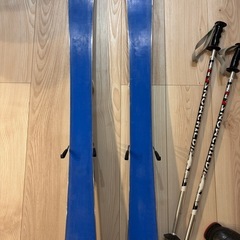 子ども　スキー100センチ　靴　ポールの画像