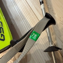 子ども　スキー100センチ　靴　ポールの画像