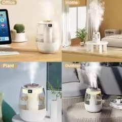 ☆★新品未使用★☆ 空気加湿器プロフェッショナル大容量ダブルスプレーポートクールミストメーカーホームルームオフィスミュートデスクトップ空気加湿器の画像