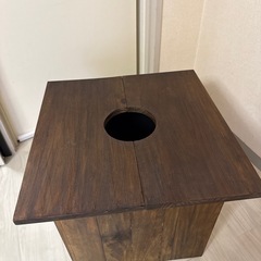 プランターカバー ウッドプランターボックス 鉢カバー スクエア型 Lサイズ 10号43.5×43.5cm 高さ43.5cm 木製の画像