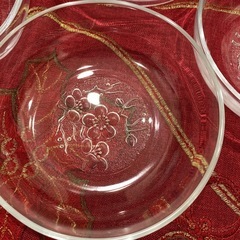 ガラス製　ガラス皿　4点の画像