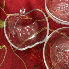 ガラス製　ガラス皿　4点の画像