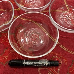 ガラス製　ガラス皿　4点の画像