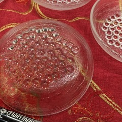 ガラス皿　5枚　ぶどう　未使用の画像