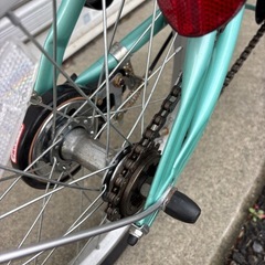 【年末セール‼︎】　☆前後良品中古タイヤ☆   16インチ折り畳み自転車　防犯登録料込価格︎‼︎の画像