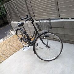 自転車(黒/ママチャリ/2022年購入)の画像