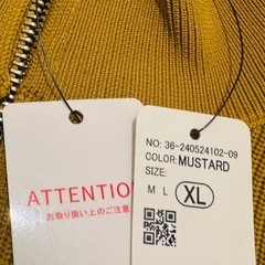 新品未使用　ハーフzipニット　メンズ　大きめ　XL タグ付の画像