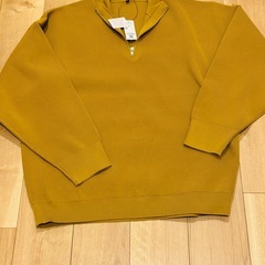 新品未使用　ハーフzipニット　メンズ　大きめ　XL タグ付の画像