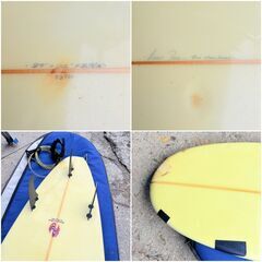 【❗️✨ロングボード✨❗️】DENNIS PANG 9ft  幅22 13/16 ハワイアンデザイン フィン・ケース付 現状品の画像