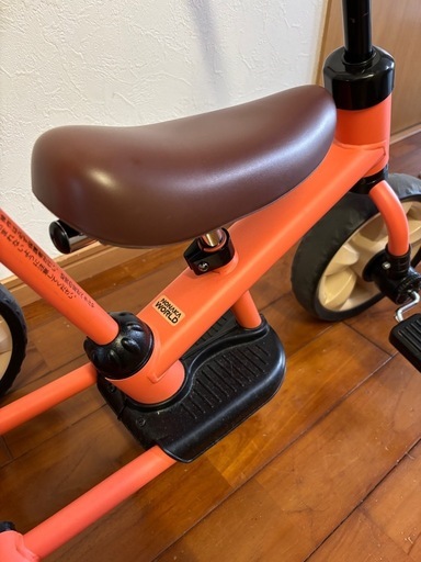 サンライダー NEO オレンジ 三輪車 押し棒付き 幼児用 へんしん！サンライダー NEO（マットオレンジ）ハンドル付き 子供