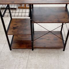 ★リユースのサカイ高崎店★TJ13782  ラック 茶 H83×D40×W90 クリーニング済み												の画像