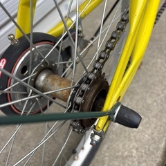 【整備士による点検済み】　☆前後良品中古タイヤ☆   20インチ折り畳み自転車　防犯登録料込価格︎‼︎の画像