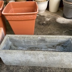 お取引中【リユースショップスパークル】スクエア型植木鉢7個セット　No.204　ロゼアスクエア　プラ鉢　素焼き鉢　テラコッタプランター　MON BEAU JARDIN　配送可能♪の画像