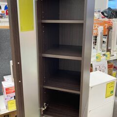 A-987【リユースのサカイ野々市店】ジモティ来店特価‼ スリム食器棚 ダークブラウン 木製 クリーニング済みの画像