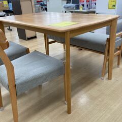 A-988【リユースのサカイ野々市店】ジモティ来店特価‼ 4人用ダイニングセット 木製 ブラウン クリーニング済みの画像