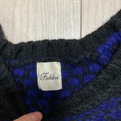 ニット　セーター　トップス　ニットセーター ブルー系　の画像