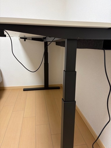 IKEA 電動昇降デスク MITTZON ミットゾーン 160×80｜白×黒｜定価5.3万｜引き取り限定