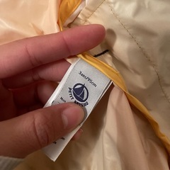 子供服　95 パーカー　プチバトー　撥水の画像