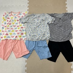 130サイズ半袖パジャマ6点セットの画像