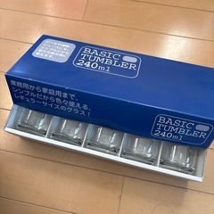 【未使用】ガラスコップ5個組　日本製の画像