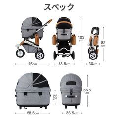【新品・未使用】エアバギー DOME3 レギュラー メランジデニムの画像