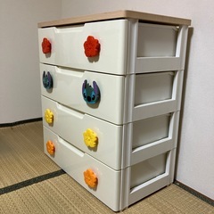 スティッチアイリスオーヤマ4段チェストの画像
