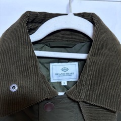 ビームス　キルティングジャケット　カーキ　おりーオリーブの画像