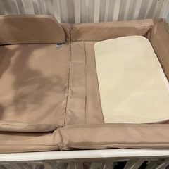 4点セット！アンパンマンメリー　ハイシートベビーベッド　ベッド　木製　ホワイト　ファルスカ　持ち運びベッド　プレイジム　の画像