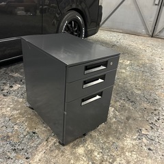 スチール製 3段　サイドワゴン/キャビネット/事務袖机の画像