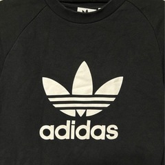 adidas ブラック スウェット XS アディダス 黒の画像