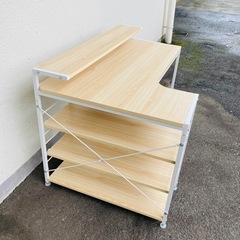 L字形デスク　パソコンデスク　コーナーデスク　木目調ナチュラルの画像