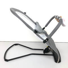 ss8144　西松屋 Smart Angel ベビーバウンサー グレー 折りたたみ 0～24ヶ月 ベビーチェア メッシュ コンパクト収納 赤ちゃん イス チェア いす ベビー用品 バウンサー 中古の画像
