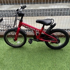 CHEVROLET シボレー 子供用自転車 16インチ レッド カゴ付きの画像