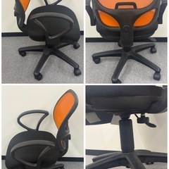 オフィスチェア(オレンジ)の画像