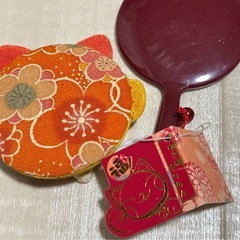 ⭐️かわいい招き猫の手鏡⭐️タグ付き⭐️の画像