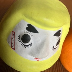 ミニ　だるま　おきあがりこぼし　オレンジ　イエロー　金運　30円/個の画像