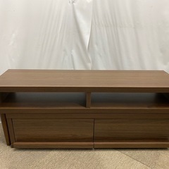 テレビ台  完成品 ウォールナット 伸縮 コーナーTV台 リビング収納の画像