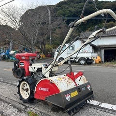 オーレック　管理機 耕運機　正転逆転　畝立て 6馬力 SF60 家庭菜園 耕うん幅約500m デフロック 抵抗棒 農用トラクター　クボタガソリンエンジン 宮崎 簡易始動動画ありの画像