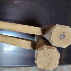 餅つき用の杵２本、大人用（軽量タイプ）の画像