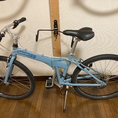 【クリスマス特価！再々値下げしました】超きれい　DAHON製 折りたたみ自転車　エスプレッソ　7005　ギヤ前3段後7段の画像