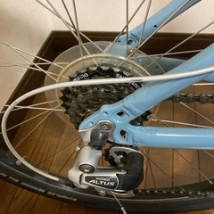 【クリスマス特価！再々値下げしました】超きれい　DAHON製 折りたたみ自転車　エスプレッソ　7005　ギヤ前3段後7段の画像