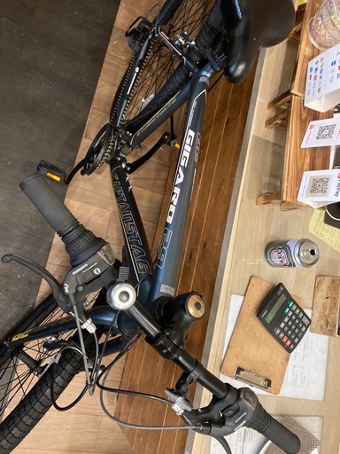 【SALE！防犯登録無料！チェーン新品！】3×6速　29.5インチMTB ガンメタブルー SALE！防犯登録無料！チェーン新品！】3×6速 29.5インチMTB ガンメタ