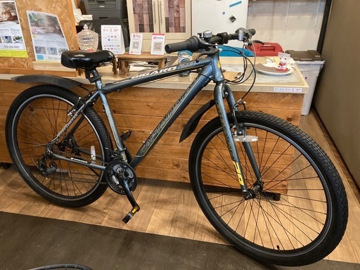 【SALE！防犯登録無料！チェーン新品！】3×6速　29.5インチMTB ガンメタブルー