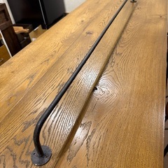 【無骨、男前インテリアに】ハンドメイドアイアンバー約120センチの画像