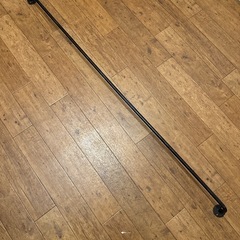 【無骨、男前インテリアに】ハンドメイドアイアンバー約120センチの画像