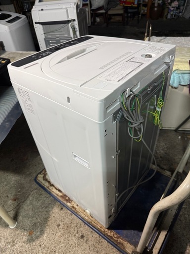 シャープ 全自動電気洗濯機ES-GE5HJ-W