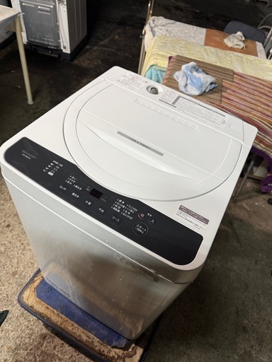シャープ 全自動電気洗濯機ES-GE5HJ-W
